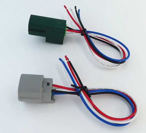1pcs Male and 1pcs Female Connector 4 pin 4-Way Plug for O2 Sensor Pigtail Cable Compatible with Nissan Subaru Infiniti RS04FG...