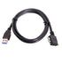 JSER 1.2m 90 Degree Left Angled Micro USB Screw Mount to USB3.0 Data Cable Compatible for Industrial Camera...