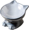 Nihow Elevated Cat/Dog Bowls: 5 Inch Ceramic Raised Cat Food & Water Bowl Set for Protecting Pet's Spine - Feeding & Watering Supplies for Pets - ...