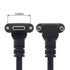 chenyang USB 3.0 to USB C 90 Degree Angled Data Cable with Panel Mount Screw for Industrial Camera 5.0M...