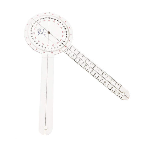 EMI Goniometer Physical Therapy 4 Piece Set EGM-429TM - 12", 8", 6", and Tape Measure...