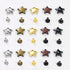 200 Sets 12MM Star Shape Leather Rivets Metal Studs Garment Rivets Hardware Accessories for Clothes Shoes Bags Belts DIY Leather Craft Supplies, 5...