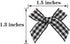 7Rainbows 50pcs Boutique Mini Pink Gingham Ribbon Bows Appliques DIY Craft for Sewing Scrapbooking Wedding and Gift...