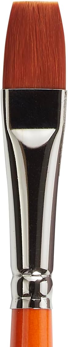 KINGART 6550-1/2 TAKLON WASH Paint Brush, 1/2, Black, Silver, Orange...