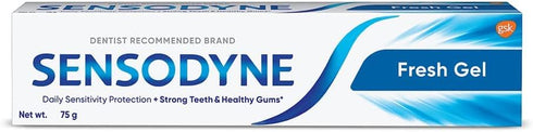 Pack of 3 Sensodyne Sensitive Toothbrush Bundle with Fresh Gel Toothpaste 75g (2.64 oz)...