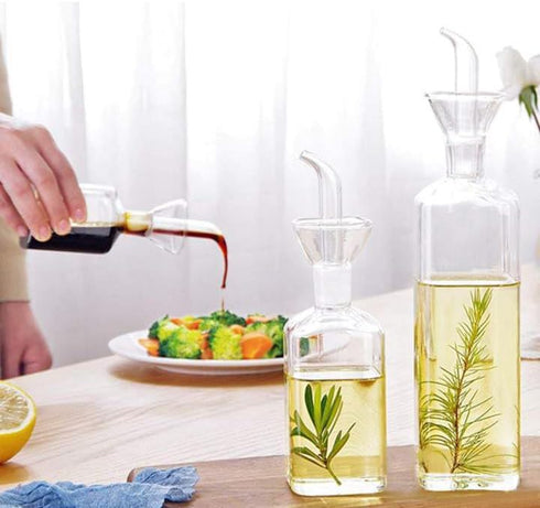 Olive Oil bottle, Olive Oil Dispenser, Olive Oil Vinegar Cruet, Cooking Wine Cotainer Salad Dressing Glass Oil Bottle, Vinaigrette Oil Dispenser f...