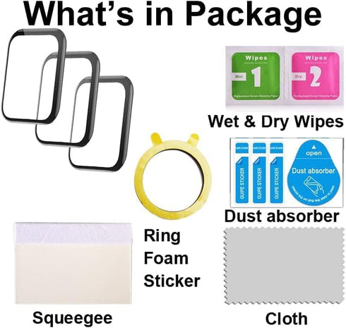 3D Screen Protector Compatible with IDW13 1.8” of Woneligo, Faweio, Amzhero, TOOBUR, VRPEFIT, Konitee, Gydom, IDW19 of MILOUZ, and IDW15 of Fitpol...