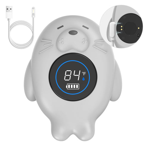 Rechargeable Bath Thermometer Baby Safety, Bath Temp Thermometer for Tub, Floating Shower Temperature Toy for Pregnancy Infant Kids...