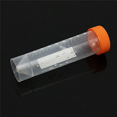 10pcs 50ml Plastic Centrifuge Test Tube Empty Bottles Self Standing Screw Caps...