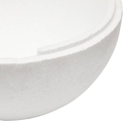 Juvale White Half Sphere Foam Ball for DIY Crafts, Large Hollow Dome for Art Supplies (11.4 x 6 in Half Foam Balls for Crafts)...