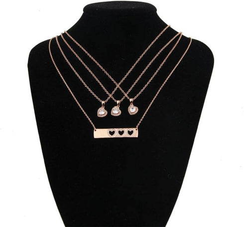 AKTAP Daughter Gifts Mother Daughter Necklace Cubic Zirconia Love Pendant Necklace Mother's Day Gift...