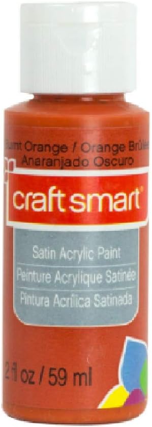 Satin Acrylic Paint by Craft Smart 2 oz. (Burnt Orange)...