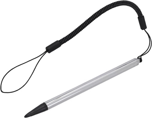 Touch Pen with Spring Rope, Resistive Painting Pen Resistive Hard-tip Pen with Anti-Lost Spring Rope, for POS, PDA, Car Navigator(Silver)...