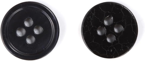 Shell(Dark Navy Mother of Pearl) Clear Special Coating Button for Shirts, Blouse, t-Shirts. Dark Navy Color/ 1pack(36pcs) Size (16L(0.4")10mm)...