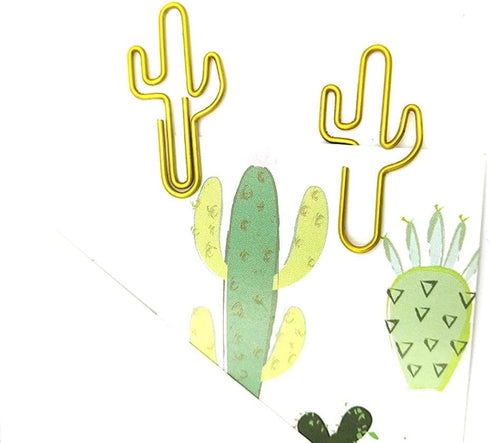 Binder Paper Clip 30 Cute Cactus Paper Clip Creative Decoration JruiZhp Stationery Paper Clip Paper Clip and Binder for Home, School and Office (B...