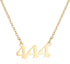 COLORFUL BLING Dainty Angel Number Pendant Necklace Stainless Steel Choker 000 1111 111 222 333 444 555 666 777 888 999 Numerology Jewelry Gift fo...