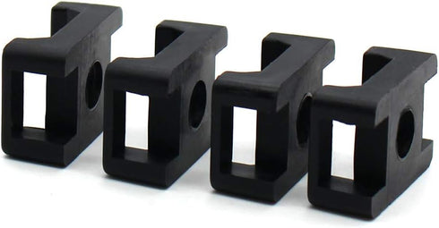 (100 Of Pack) Black 9mm Cable Tie Mount Base Saddle Type Mount Screw Wire Bundle Holder Base Holder Width Cable Large Size 0.75 inch...
