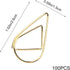 100 Pcs Small Golden Paperclips Stainless Steel Waterdrop Shaped Paperclips Bookmarks Paper Clips Clamps for Memo Paper Photo 15 * 25mm (gold)...