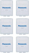 Panasonic BQ-CASE6SA Battery Storage Cases with 4AA or 5AAA Battery Capacity, 6 Pack...