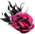 Flower Brooch Pin Silks Wonderful Rose Camellia Feather Charm Fashion Beautiful Created Clip Hair Flowers Brooches Accessories Idea for Party Danc...