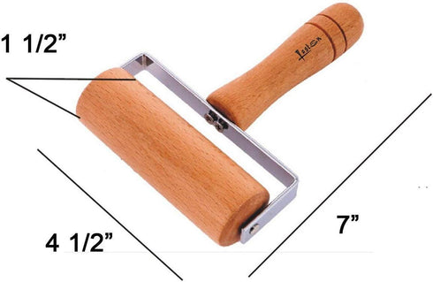 Pastry and Pizza Baking Roller Pin, Non Stick Wood Rolling Pins for Baking(T-Shape)...