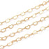 Pandahall 16.4 Feet 18K Gold Plated Brass Heart Link Chains 3x5x0.5mm Soldered Brass Cable Chains with Spool for Bracelet Necklace Jewelry Making...