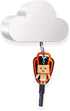 Meyerascal White Cloud Magnetic Key Holder for Wall, Strong Magnetic to Securely Hang Multiple Keys and Keychain, Novelty Cute Home Decorations, E...