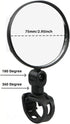 2pcs Bicycle Rearview Mirrors,HD Rear View Wide Angle Convex Mirror,360?Rotatable Bicycle Mirrors,Universal Silicone Rearview Mirror for Bicycles....