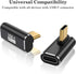 AuviPal 90 Degree USB C Adapter (2 Pack), 40Gbps USB C Male to USB C Female Right Angle Connector Extender for MacBook, iMac, iPad, Meta Quest, Ta...