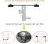 Dual Flash Bracket 8in/20.3cm Camera Mount Tripod Bracket with 1/4 Screw Hot Shoe Flash Light Bracket for LED Light Microphone 3D Stereo Stereosco...