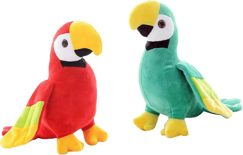 2PCS 7.9" Parrot Stuffed Animal Plush Bird Toy Cute Doll Gifts for Girls Boys...