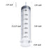 350ml Syringe with Adapter, Plastic Large Syringe without Needle for Scientific Lab Supplies, Pet Feeding Syringe Disposable, Liquid Measurement a...
