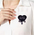 All Black Everything Heart Brooch Black Magic Words Badge Enamel Lapel Pin DIY Clothes Schoolbag Decoration Club Party Lover Girls Women Gift...