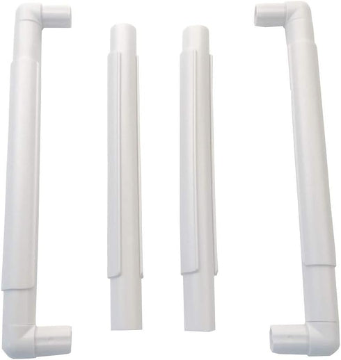 11 X 11" Plastic Cross Stitch Frame Square Embroidery Hoop White DIY Sewing Tools Sewing Hoop Handhold Craft Clip Embroidery Snap Frame Hoop for C...