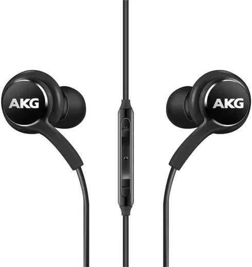 2024 New Earbuds Stereo Headphones for Samsung Galaxy S8 S10 S10e Plus A31 A71 Cable - Designed by AKG - with Microphone and Volume Buttons (Black...