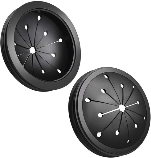 WXJ13 2 Pack Black Sink Baffle Rubber 3-1/8 inch Garbage Disposal Splash Guard Sink Baffle for Kitchen or Bathroom