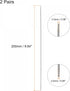 uxcell 2 Pairs Knitting Needle Set, 2.0mm Diameter 9.84 Inches Length Stainless Steel Double Pointed Sweater Needles for Handmade Projects DIY Kni...