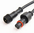 5Pairs 2pin Black Electrical Connector LED Connector for LED Lights 20cm Extension Cable 40cm/Pair 0.3mm² 15mm Nut...