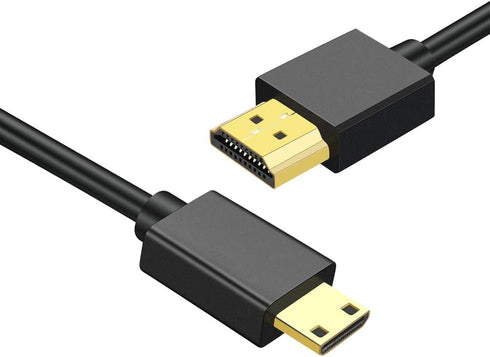 Seadream Mini HDMI to HDMI Cable,High Speed 4K 60Hz Ultra-Thin HDMI Male to Mini HDMI Male Support 4K Ultra HD, 1080p, 3D,for Projector, Monitor, ...