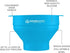 Collapsible Silicone Microwave Hot Air Popcorn Popper Bowl With Lid and Handles - Aqua...