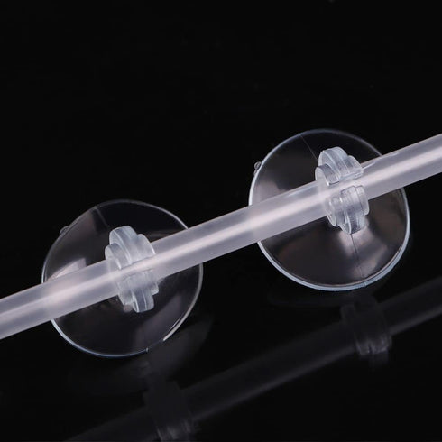 10Pcs Black Aquarium Suction Cup,Cup Holder Sucker Tube Sucker Clear Airline Tube Clips Holders Clamps for Fish Tank Tubing Air Pump Accessories...