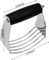 Dough Blender, Top Professional Pastry Cutter with Heavy Duty Stainless Steel Blades, Medium Size?Black ?...