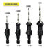 Countersink Drill Bit Set with 1/4 Hex Shank, HSS4241#6/10/13/16 Drill Bit Set with Hex Key Wrench for Woodworking Carpenter Tools Accessories-4 P...