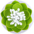 Niviy Q-Tips Holder Cotton Swab Organizer Lotus Shape Swab Cosmetic Storage Bathroom Decor, Green1...
