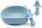 Baby and Toddler Feeding Supplies Set, Toddler Bowl Spoons Forks Set, 100% Food-Grade Silicone, Microwave & Dishwasher Safe (3 Pieces)...