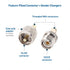 Cable Matters 4-Pack SMA to UHF Adapter Kit, UHF to SMA Adapter Kit/SMA to UHF Gender Changer and Connector Adapter Kit...