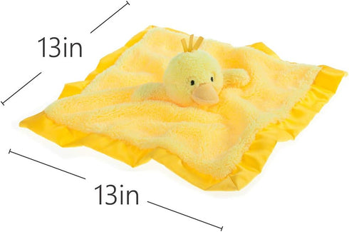 Apricot Lamb Stuffed Animals Duck Security Blanket Infant Nursery Character Blanket Luxury Snuggler Plush Baby Lovey(Duck, 13 Inches)...