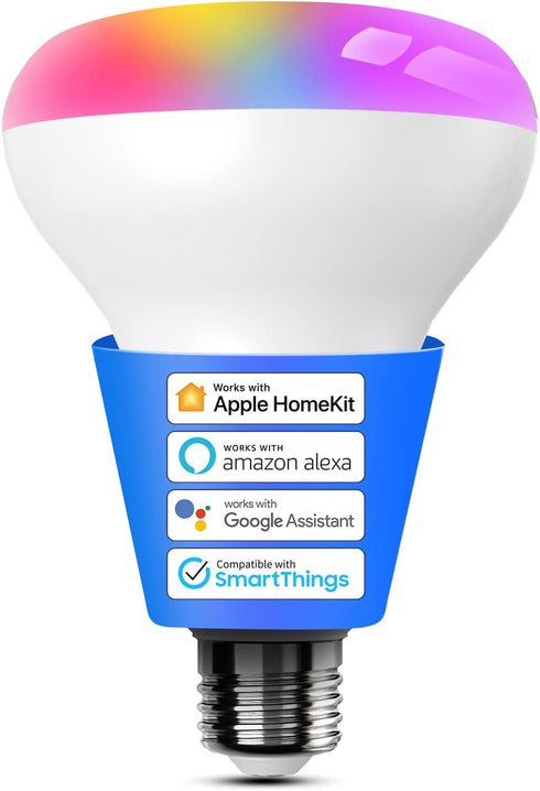 meross Smart Light Bulb, BR30 Flood WiFi LED Bulbs Compatible with Apple HomeKit, Alexa, Google Assistant & SmartThings, Dimmable E26 Multicolor 2...
