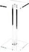 Plymor Clear Acrylic Square Barbell Pedestal Display Riser, 8.5" H x 4" W x 4" D (1/4" thick)...