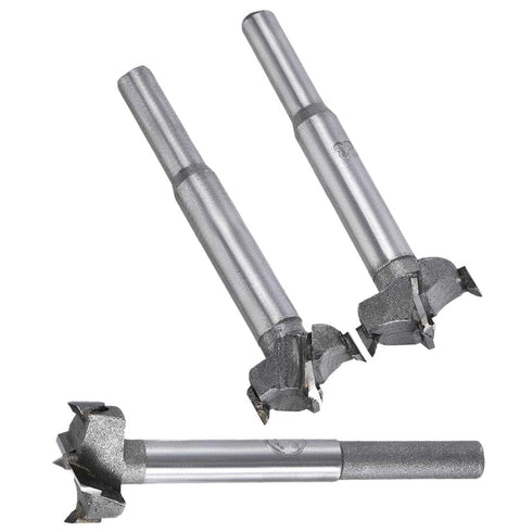 3Pcs Woodworking Hole Opener Drill Bit 21mm+22mm+23mm Forstner Drill Bits Tungsten Carbide Wood Hole Saw Hinge Drilling Boring Bit Cutter...